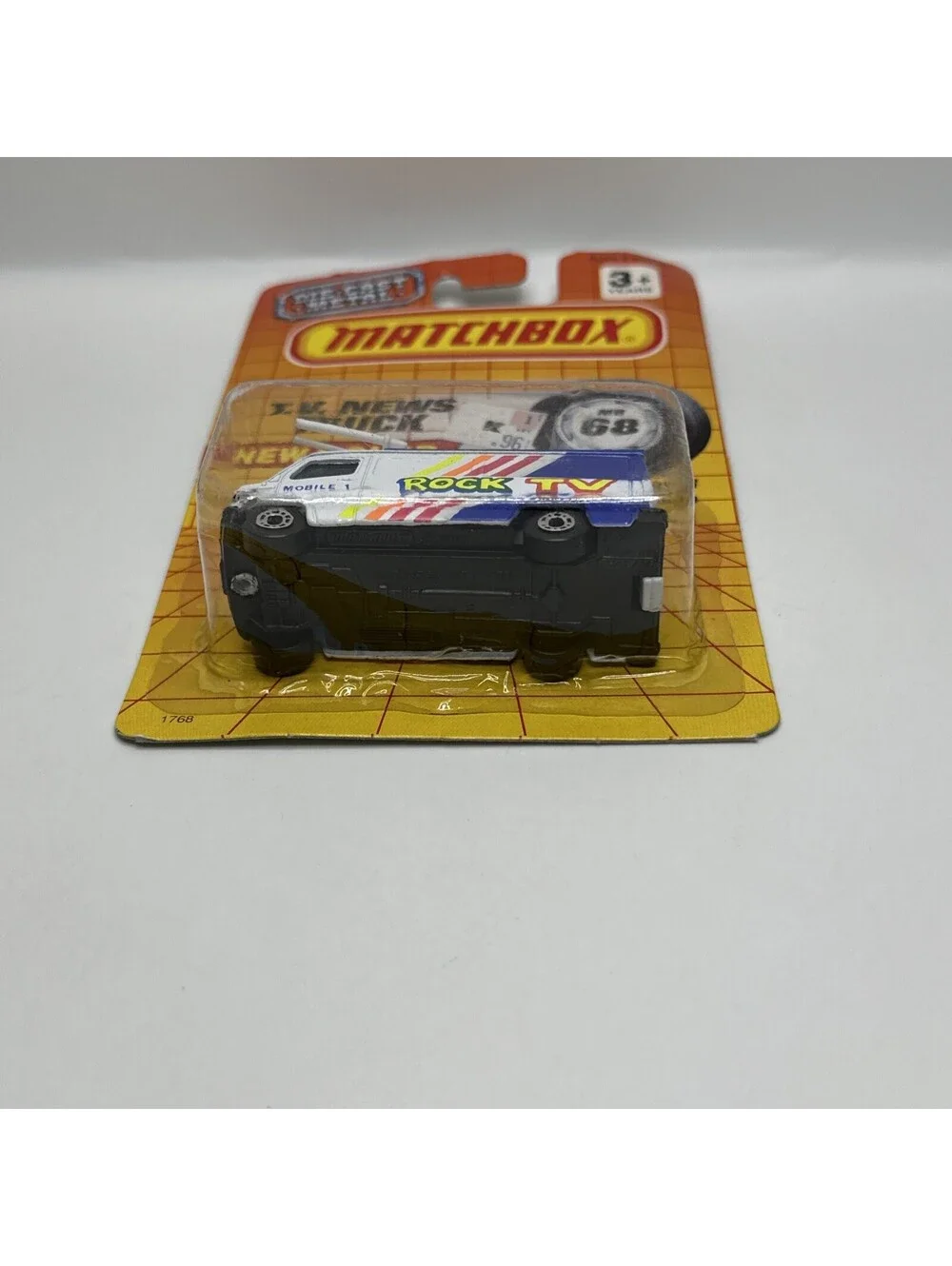 Matchbox MB68 Die-Cast Metal T.V. News Truck ROCK TV Diecast NEW+FAST SHIPPING